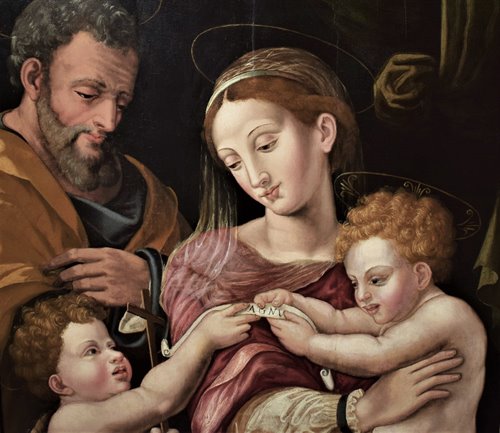 Holy Family and Saint Johan